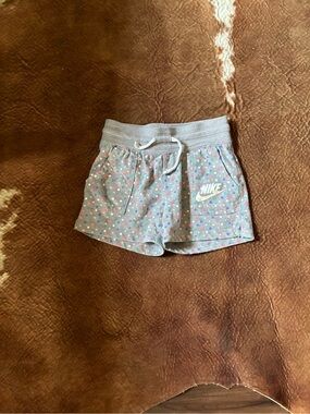 Nike Gray Polka Dot Girls' Knit Shorts